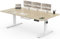 Devoko Höhenverstellbarer Schreibtisch 200x80cm mit Typ-C Ladeanschluss, Schreibtisch Höhenverstellbar Elektrisch, Mobiler Elektrisch Computertisch mit Kabel Management Tray, Eiche