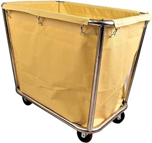 Wäschesortierwagen, Wäschekorb, Laundry Troll, beweglicher Trolley, Wäschekorb auf Rädern, robuster kommerzieller Wäschewagen aus Edelstahl, industrieller Wäschesortierkorb mit abnehmbarem Stoff