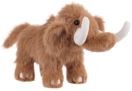Apricot Lamb Charmanter Mammut Mammoth Plüschtiere für Kinder, weiche niedliche Kuscheltier für Baby Mädchen und Jungen, Flauschige Mammut Braun 19 cm