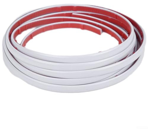 3D Hochglanz Wandverkleidung PVC Zierstreifen für Eckkanten, Perfekt für DIY-Projekte und Verbesserung der Sicherheit zu Hause (Weiß)