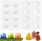 Sunshine Smile 3D Eierform Ostereierform, Silikonform Kerzenformen Gießen, Silikon Kerzenformen Handgefertigte, Ostern, Zementformen