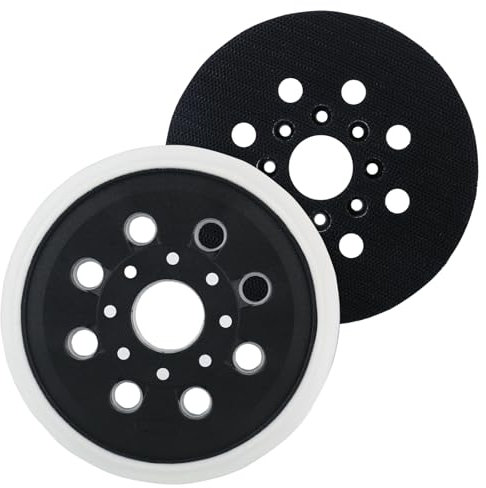 2 discos abrasivos profesionales de 125 mm, con 8 agujeros, para lijadora excéntrica GEX 125-1 AE y PEX 300 A y AE, lijadora excéntrica