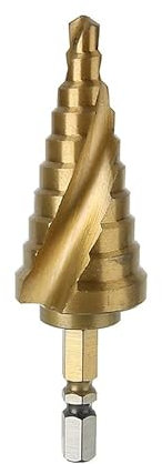 6-25 mm Stufenbohrer Titanbeschichteter Stahl Stufenkegelbohrer Senker Titan Bits Set Loch Holzbearbeitungsteile