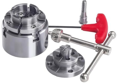 TBGCXJSV Mandrino a Spirale per tornio da Legno da 70 mm, Set da 2,75 a 4 Griffe, autocentrante M18 x 2,5/1 Pollice x 8TPI (M18 x 2,5 mm)