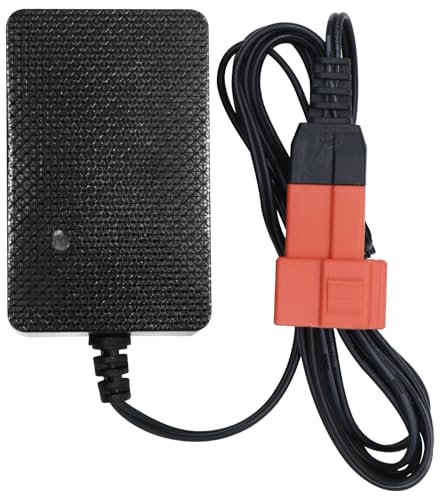 Tosiicop 12V Battery Charger for Kids Quad Bikes - 12Volt 1000mA Chargers for Ride on Toys Car Universal Power Adapter for Childs Electric Cars Motorbike SUV Sports Car ATV (12V Battery Charger Red)