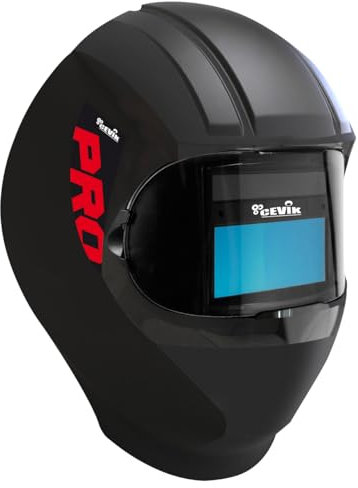 CEVIK PRO - CE-PE450S - Careta Soldar Automatica Profesional - Auto Oscurecimiento Variable DIN9/13 - Máscara Soldar con Área de Visión de 92x42cm - Pantalla Para Soldadura MMA/TIG/MIG
