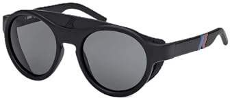 KWAY Unisex KW0015 Sonnenbrille, Matte Black, 52
