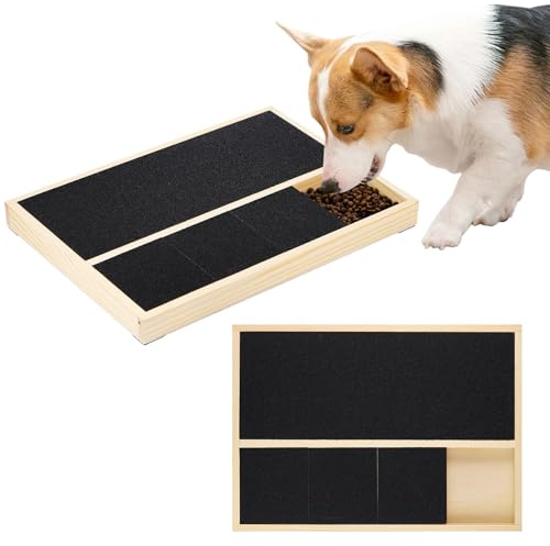 Griffoir pour Chien avec Boîte à Friandises, Grattoir Chien 35x25cm