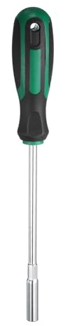 QUARKZMAN Metrischer Nussendreher 5.5mm Durchmesser 150mm Runder Schaft CR-V 6 Punkt Sechskant Sechskant Steckschlüssel Schraubendreher Mit Rutschfestem Griff Zum Festziehen Und Lösen
