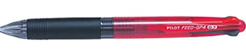 Pilot Pen 2073702 - Vierfarbkugelschreiber Feed GP4 Begreen, Strichbreite: M, rot, 1 Stück