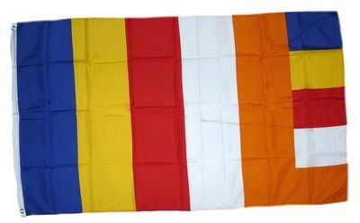 Fahne/Flagge Buddhist World Buddhismus 90 x 150 cm