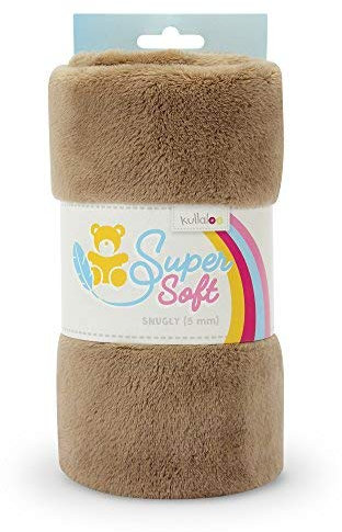 kullaloo Supersoft SNUGLY SB-Pack Plüschstoff, Minky, spielzeugtauglich, (Taupe)