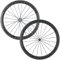 Superteam Rennrad-Räder aus Karbonfaser, 700C, Drahtreifen, 50 mm, matt, 23 Breite, transparenter Aufkleber