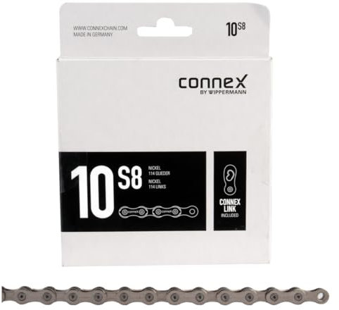 Connex Schaltungskette 10S8 114 Gld. 6.0 mm Ketten, Silber, One Size