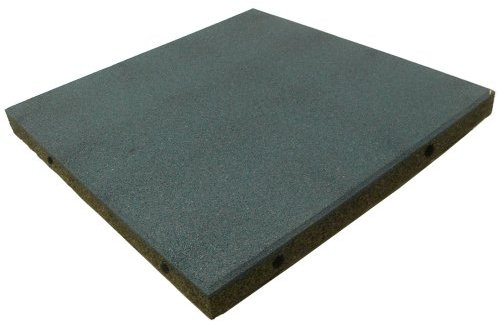 Rubber-Cal Eco-Safety Spielplatz-Fliesen – 6,3 x 49,5 x 49,5 cm – eine Fliese – 2,77 m² Abdeckung – Blau