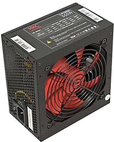 HKC® V-POWER 550 Watt ATX PC-Netzteil, Schutzschaltkreise: OPP, OCP, OVP, SCP, 20+4pin Stromversorgung, PFC, leise, 120mm FAN (V-550)