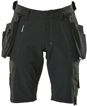 Mascot 17149-311-09 Advanced Cordura Ultimate Stretch Geringes Gewicht Shorts mit Hängetaschen, Schwarz, C68 Größe