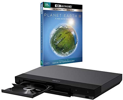 Sony UBP-X700 MULTIREGION Blu-ray Player Bundle with Planet Earth 2 Ultra HD 4K Blu-ray Disc