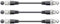 3x QTX DMX Lighting Cable 20m DMX Lead Cable DJ Disco
