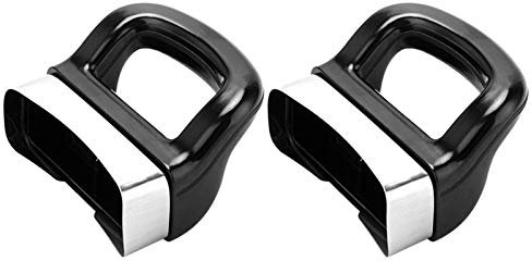 DASNTERED Pan Side Handles Replacement, 2pcs Pan Handles Ear Cooking Pan Panhandle, No Scalding Bakelite Grip Pan Side Handles for Steamer Sauce Pot Cooker(black)