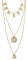 PILGRIM - ARDEN 3-in-1 Kristallhalskette vergoldet : Rosévergoldet oder Versilbert mit Kristall - halskette damen - schmuck damen - Blei- und nickelfrei - Dänisches Design