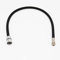 WANGMUMU F1/2 M15*1 Nylon geflochtene Flexible Wasserschlauch for Küche 60 cm Ausziehen Wasserhahn -Schlauch Spinnrohr schwarz Grauer Sanitär Going (Color : Black)