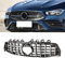 HZTWFC Chrom Schwarz Farbe ABS Auto GT Kühlergrill Sport Racing Grill Ohne Kameraloch Für Mercedes CLA W118 C118 X118 2019 2020 2021