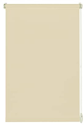 YOURSOL EasyFix Rollo Tone in Beige, 120 x 150 cm, Rollo Ohne Bohren, Klemmfix Rollo, 75% Blickdicht und lichtdurchlässig
