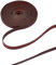GORGECRAFT 5.5Yds 10mm Cordon Plat en Cuir Véritable Cordon en Cuir Lacet Botte Bandes de Dentelle Rouleau de Ficelle Tressage Vachette pour la Fabrication Bijoux(Marron Noix Coco)