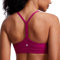 CRZ YOGA Damen Butterluxe Racerback Sport BH Gepolstert Ohne Bügel Y-Rücken Yoga Bra Sommer Atmungsaktiv Spaghetti Top Magenta Violett M