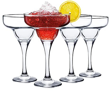 Royal Leerdam, Set di 4 Calici Margarita in Vetro Trasparente da 30 cl - Eleganti, Resistenti e Lavabili in Lavastoviglie