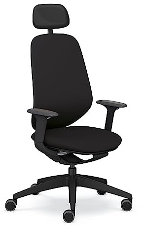 Sedus se:kit Bürostuhl, 100% Recyclingfähig, Made in Germany, Schwarz, Höhenverstellbar 40-53cm, bis 150kg belastbar