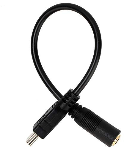 Micro USB vers Microphone Mâle Caméra 5 X 3 X 2 Mini USB vers 3,5 Mm 3 Pôles Jack Câble Adaptateur Micro pour Caméra