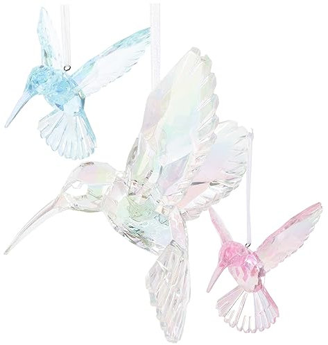 EXCEART 3st Kristall-Vogel-anhänger Kristall-sonnenfänger Zum Aufhängen Vogel-Kunst-sonnenfänger Ornamente Zum Aufhängen An Der Decke Hochzeitsdekorationen Gedenken Acryl