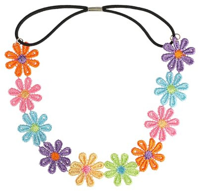 TIESOME Gänsenblümchen Haarschmuck Damen, Blumen Haarband Gänsenblümchen Stirnband Haarreif Blumenkranz Haarring Haarnadel, für Strand Hochzeit Reise Karneval Party Kopfschmuck (1 Stück)