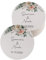 Herz & Heim® Untersetzer zur Hochzeit, Motivauswahl, Pappe, 30 Stück (Blumenkranz)