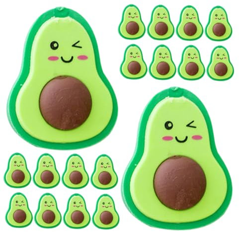 WOFASHPURET 20St Avocado-Radiergummi Neuheit-Radiergummi für Kinder Radiergummis in Avocadoform radiergummi kinder radierer kinder zarte Radiergummis große Radiergummis Tier Bleistift -