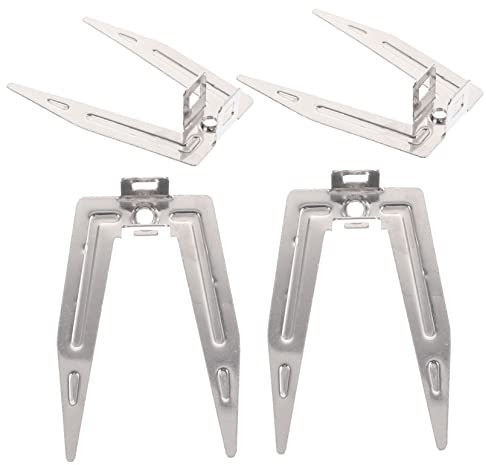 PRETYZOOM 4pezzi Forchette Rotanti Inossidabile Per Arrosto Accessori Per Barbecue e Grigliate All