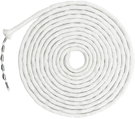 Haizibo 30g-10m Bleiband für Gardinen Bleiband für Gardinen Schwer Bleiband Duschvorhang Beschwerer für Gardinen Stoffe Moskitonetz Vorhänge(weiß)