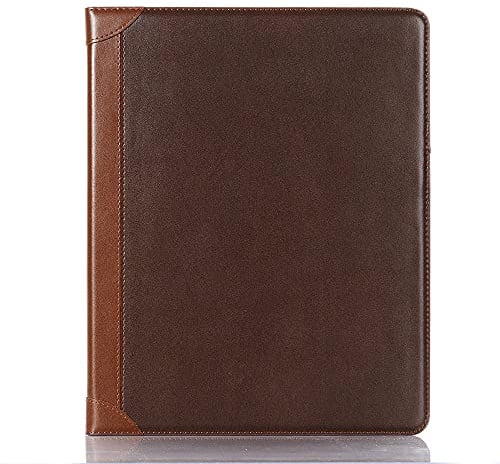 Custodia per iPad Pro 11'' (M5 2025) (M4 2024), DMaos Vintage Libro in pelle sintetica Stand Folio Smart Cover, Auto Sleep/Wake, Porta documenti e carte di credito, marrone