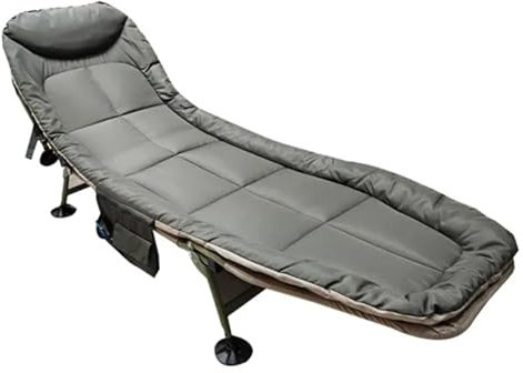 HKDHF Klappbare Sonnenliege Bürostuhl Outdoor Stuhl Rattan Sonnenliege Daybed Liegestuhl Strand Pool Silla Camping Transat De Plage(Green 01)