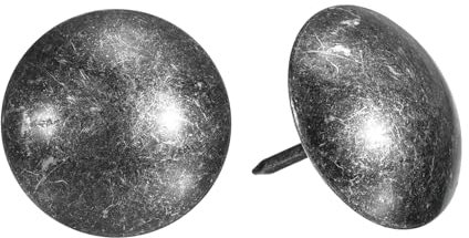 sourcing map Upholstery Tacks Nail Pin Furniture, 50Pcs 25x25mm Thumb Tack Pins Assortment Kit Carbon Steel for Home Sofa DIY Decorative Nail Heads Nails, Retro Black