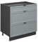 Vicco Küchenunterschrank Fame-Line, Hellblau-grau, 80 cm mit 3 Schubladen, ohne Arbeitsplatte
