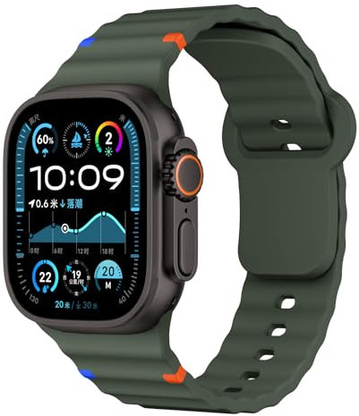 Silicona Correas para Apple Watch 40mm 44mm 49mm 46mm 42mm 41mm 45mm 38mm iWatch Banda Mujeres Hombres,Pulseras Suave Deporte Apfelband para Correa Apple Watch SE/2 Serie 10 9 8 7 6 5 4 3 Ultra 2