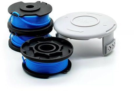 Bobine de rechange pour débroussailleuse Ryobi One+ AC14RL3A 18V/24V/40V, 3 bobines de fil en nylon avec capuchon, pour une coupe durable et rapide pour modèles Ryobi OLT/RLT
