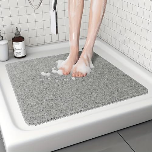Pevfeciy Tappetino per doccia antiscivolo 50x100 cm Semplice Tappeto doccia antiscivolo PVC morbido e confortevole Tappetino antiscivolo doccia Alta permeabilità
