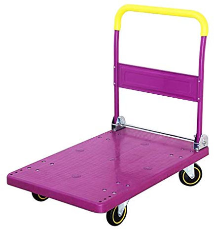 Carrello della Spesa Rimovibile, Carrello per Bagagli Pesanti, Carrello per Attrezzi Portatile da Giardino, Carrello Pieghevole per Uso Domestico, con Portata di Circa 15