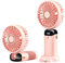 Rainberg Portable Handheld Fan with LED Display, 5-Speed Settings, 5000mAh Battery, 90-Degree Adjustable, Desk Fan, Hand Fan (Pink)