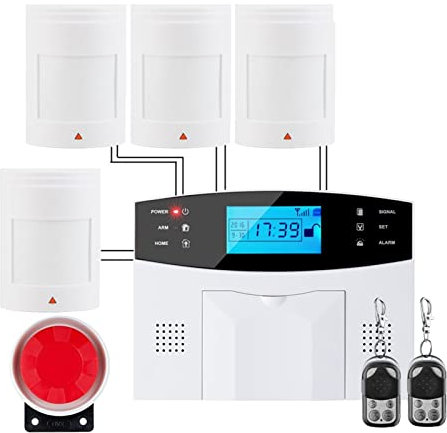 Système de sécurité Domestique Système d'alarme de sécurité Anti-cambriolage Domestique GSM Filaire et sans Fil M2B, Prise en Charge de la Langue Anglaise G2B(G2BE)