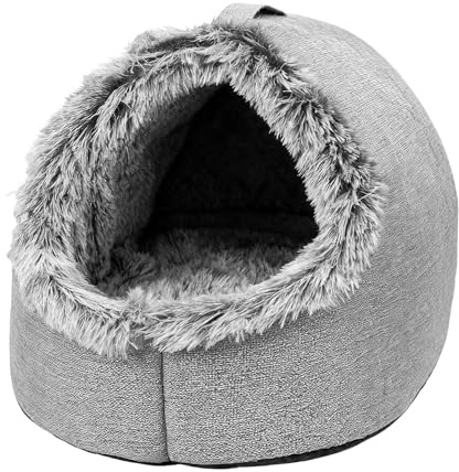 Katzenhaus Bett, Weiches Beruhigendes Nest zubehör, Kleines Hundebett Katzenhöhle, Für Kleine Mittlere Kätzchen Hund Schlafen Winter Innen Schlafzimmer Wohnzimmer Balkon Zuhause Wohnung